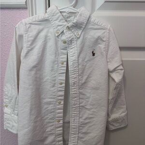 Ralph Lauren Cream Collared Shirt